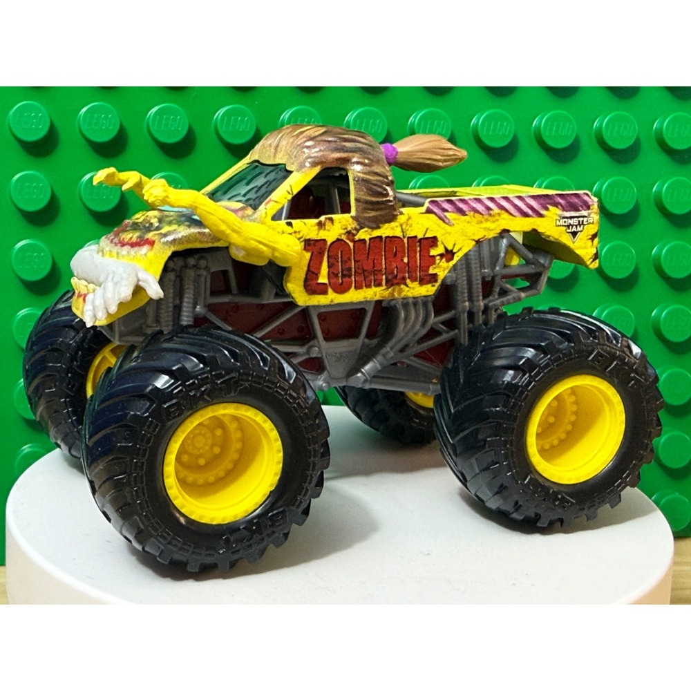 Monster Jam Girl Zombie Monster Truck 1:64 Scale Yellow Die-Cast Toy BKT Tires